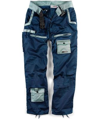 PANTALONE ARIA SJ FELPATO BLU / GRIGIO SOTTOZERO