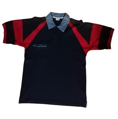 POLO CAGLIARI BLU/ROSSA MANICA CORTA SOTTOZERO