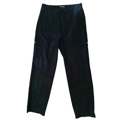 PANTALONE TWILL BLU LEGGERO 100% COTONE BIG APPLE