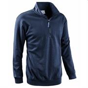 SMASH - FELPA MEZZA ZIP BLU