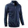 SMASH - FELPA MEZZA ZIP BLU