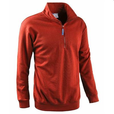 SMASH - FELPA MEZZA ZIP ROSSO/A