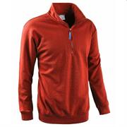 SMASH - FELPA MEZZA ZIP ROSSO/A