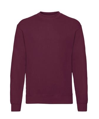 FELPA SET CLASSICA GIROCOLLO BORDEAUX FRUIT OF THE LOOM