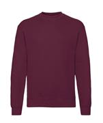 FELPA SET CLASSICA GIROCOLLO BORDEAUX FRUIT OF THE LOOM