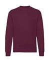 FELPA SET CLASSICA GIROCOLLO BORDEAUX FRUIT OF THE LOOM
