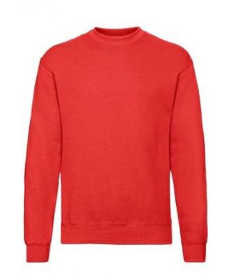 FELPA SET CLASSICA GIROCOLLO ROSSA FRUIT OF THE LOOM