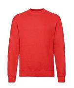 FELPA SET CLASSICA GIROCOLLO ROSSA FRUIT OF THE LOOM