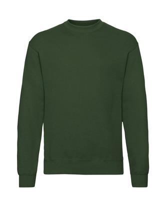 FELPA SET CLASSICA GIROCOLLO VERDE FRUIT OF THE LOOM