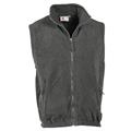 GILET IN PILE ANTRACITE ZIP TOTALE