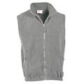 GILET IN PILE GRIGIO ZIP TOTALE