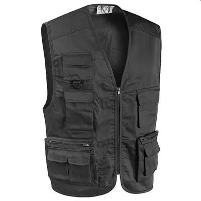 GILET STAR NERO MULTITASCHE SOTTOZERO