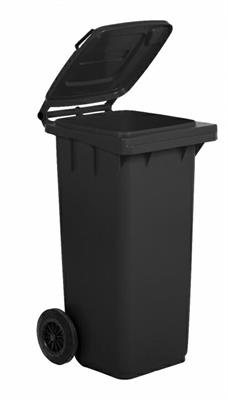 BIDONE PER LA RACCOLTA DIFFERENZIATA 240 LITRI COMPLETO GRIGIO