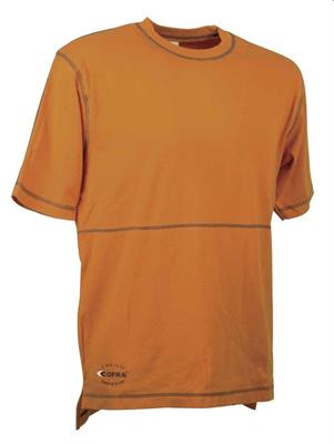 BILBAO T-SHIRT DA LAVORO GIROCOLLO COFRA ARANCIO