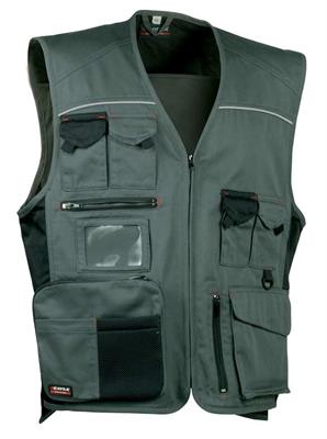 EXPERT GILET DA LAVORO MULTITASCHE COT./POL. COFRA ANTRACITE