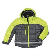 GIUBBOTTO INVERNALE BAMBINO ANNI 11 - 12 GIALLO FLUO / ANTRACITE