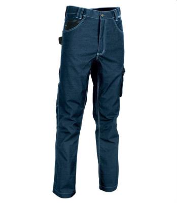 MAASTRICHT PANTALONI DA LAVORO MULTITASCHE COFRA BLU
