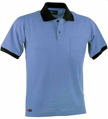MARTINIQUE POLO DA LAVORO MANICA CORTA CELESTE