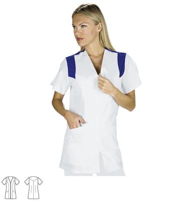 CASACCA SANTORINI BIANCA / ROYAL MANICA CORTA 65% POLI 35% COTON